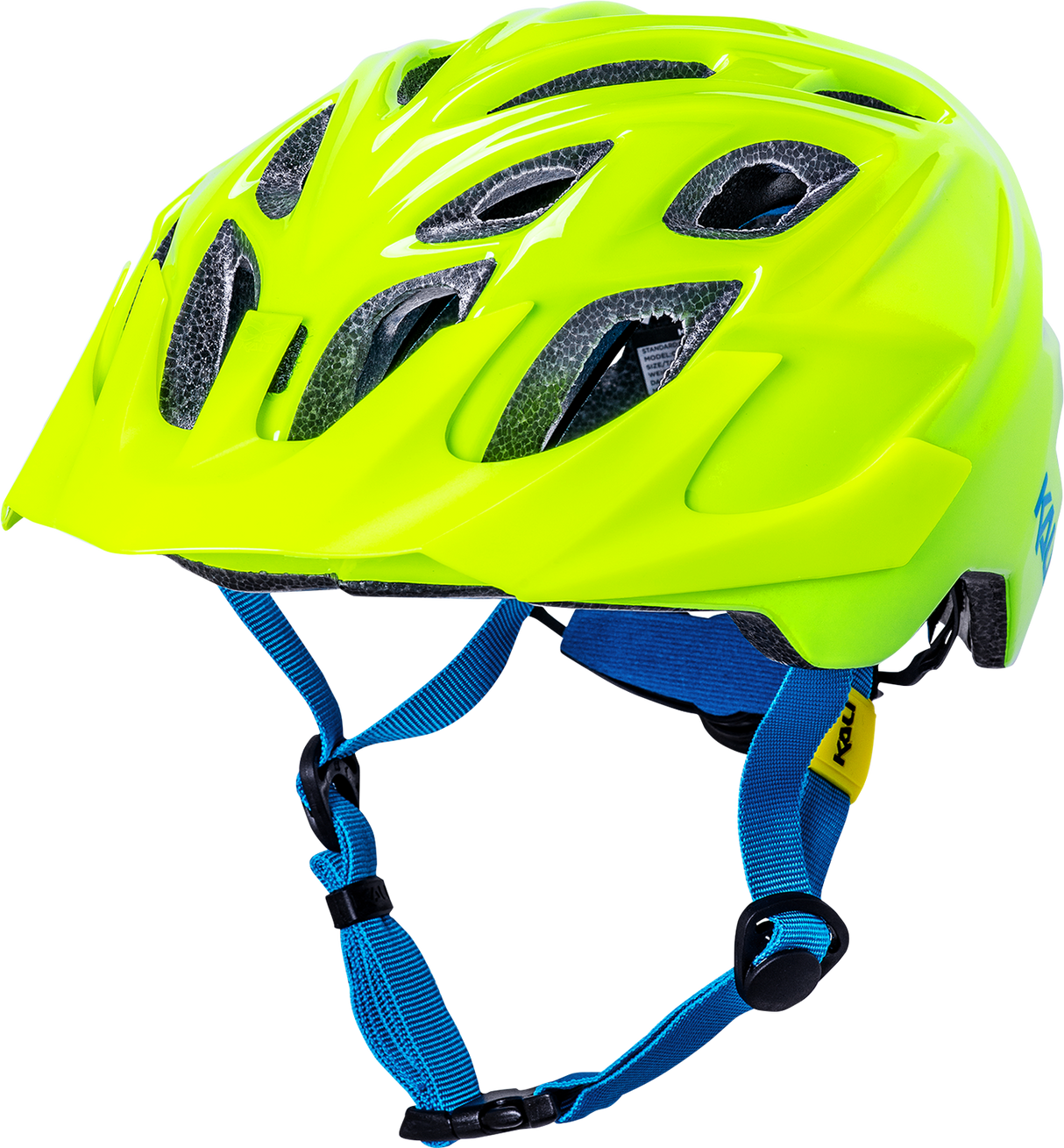 KALI Youth Chakra Helmet - Gloss Neon Yellow 0220922122 - Cycle City Outdoors