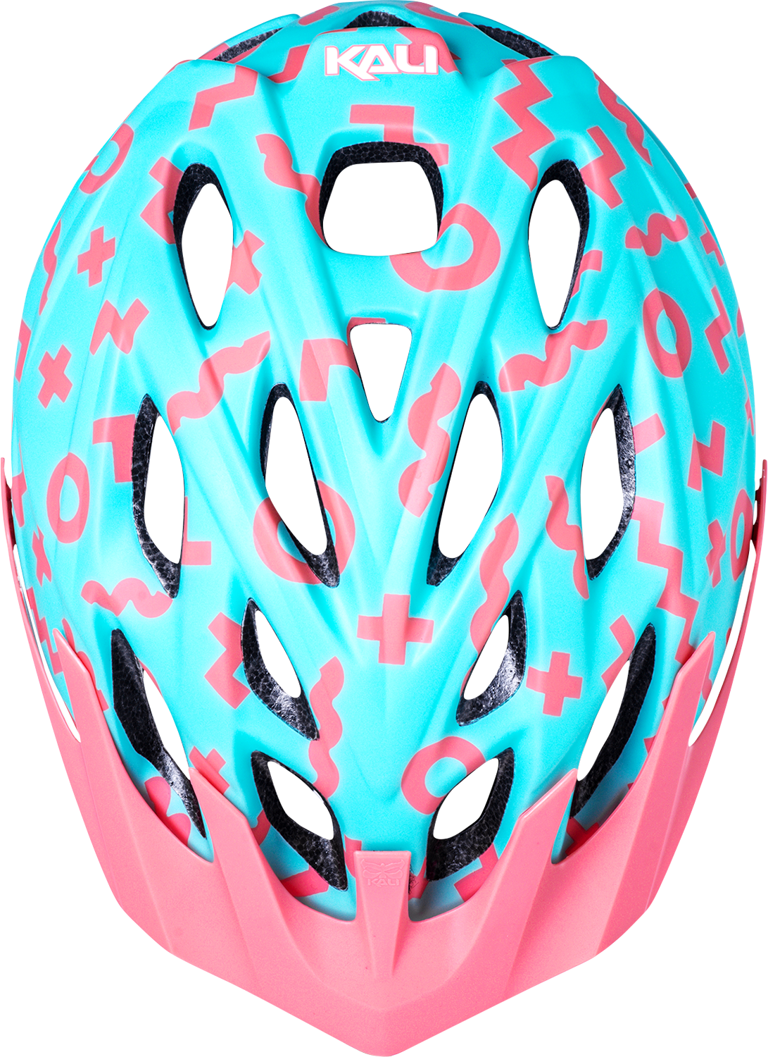 KALI Youth Chakra Plus Helmet - Zwiggles - Matte Seafoam/Salmon 0221421212 - Cycle City Outdoors