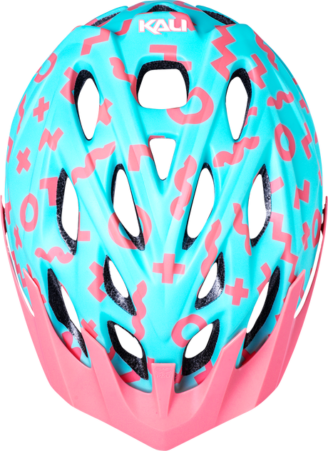 KALI Youth Chakra Plus Helmet - Zwiggles - Matte Seafoam/Salmon 0221421212 - Cycle City Outdoors