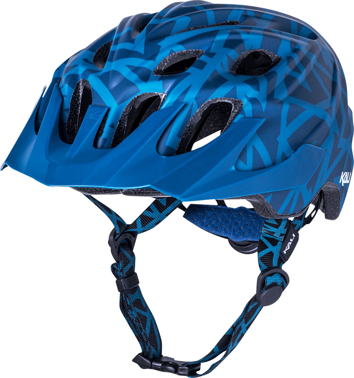 KALI Youth Chakra Plus Helmet - Pyramid - Matte Teal 0221421122 - Cycle City Outdoors