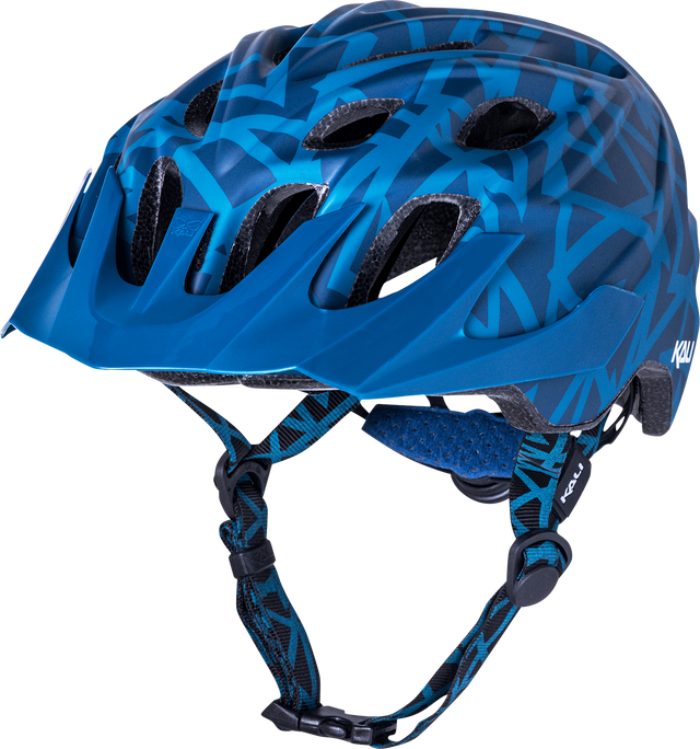 KALI Youth Chakra Plus Helmet - Pyramid - Matte Teal 0221421122 - Cycle City Outdoors