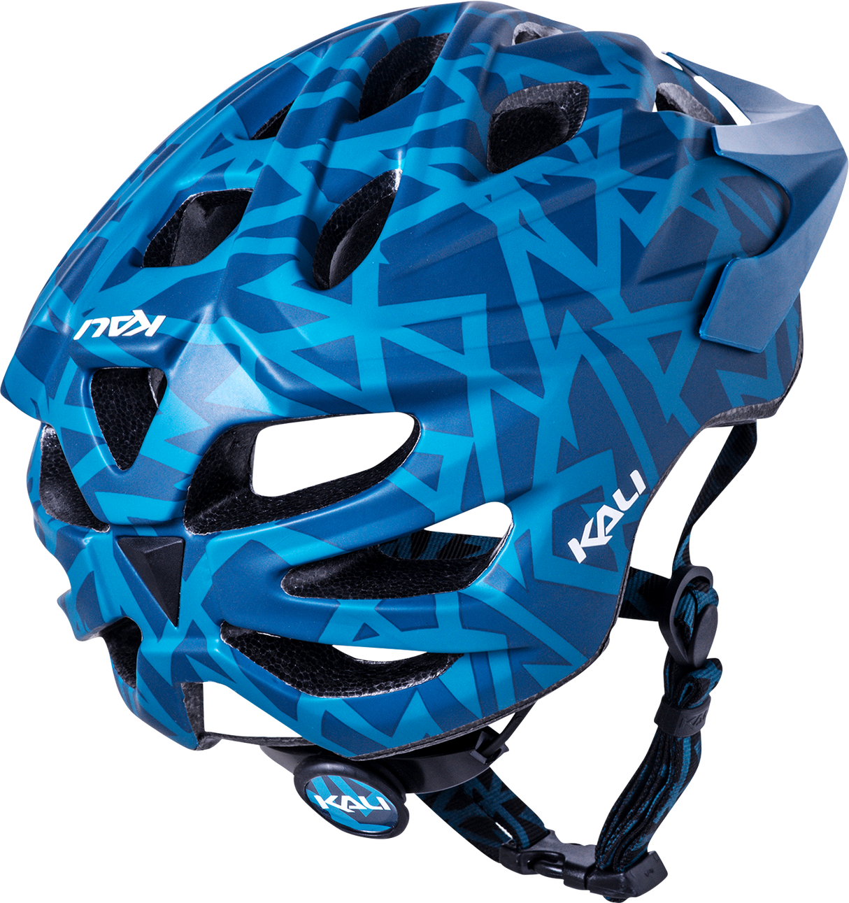 KALI Youth Chakra Plus Helmet - Pyramid - Matte Teal 0221421122 - Cycle City Outdoors