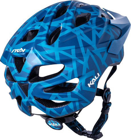 KALI Youth Chakra Plus Helmet - Pyramid - Matte Teal 0221421122 - Cycle City Outdoors