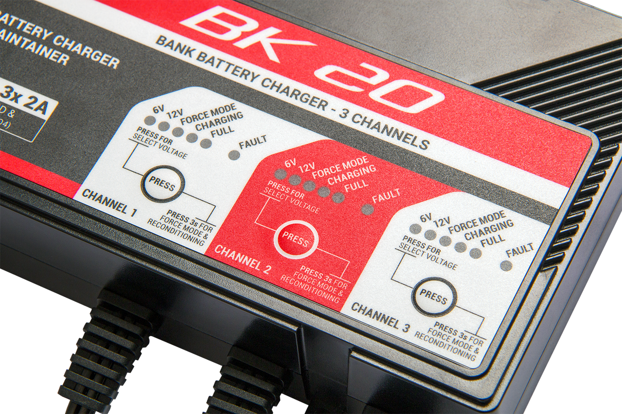 BS BATTERY Charger - BK20 - 12V - 3 x 2A 700554