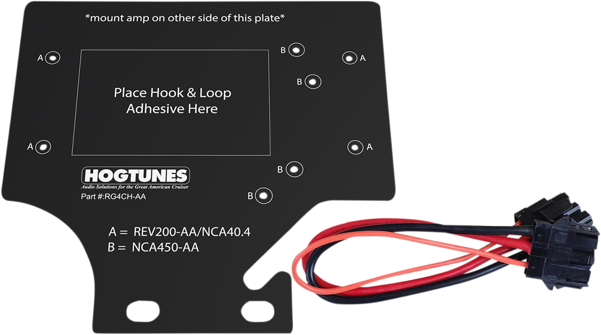 Hogtunes - Amplifier Mounting Plate - '98-'13 Road Glide RG4CH-AA - Cycle City Outdoors