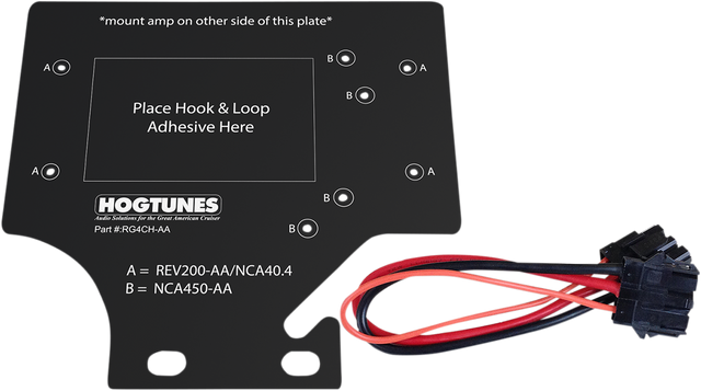 Hogtunes - Amplifier Mounting Plate - '98-'13 Road Glide RG4CH-AA - Cycle City Outdoors