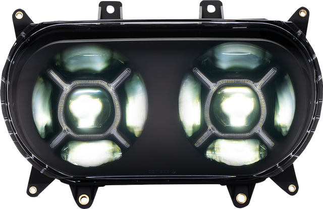 Custom Dynamics LED Headlight - Black - Road Glide CD-RG-H-B - Cycle City Outdoors