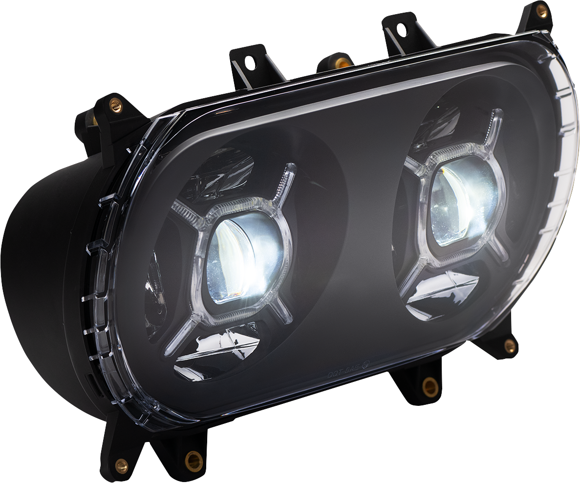 Custom Dynamics LED Headlight - Black - Road Glide CD-RG-H-B - Cycle City Outdoors