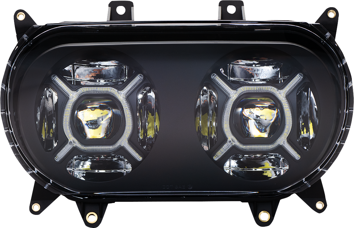 Custom Dynamics LED Headlight - Black - Road Glide CD-RG-H-B - Cycle City Outdoors