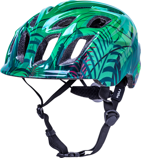 KALI Child Chakra Lighted Helmet - Jungle - Gloss Green - XS 0221022214 - Cycle City Outdoors