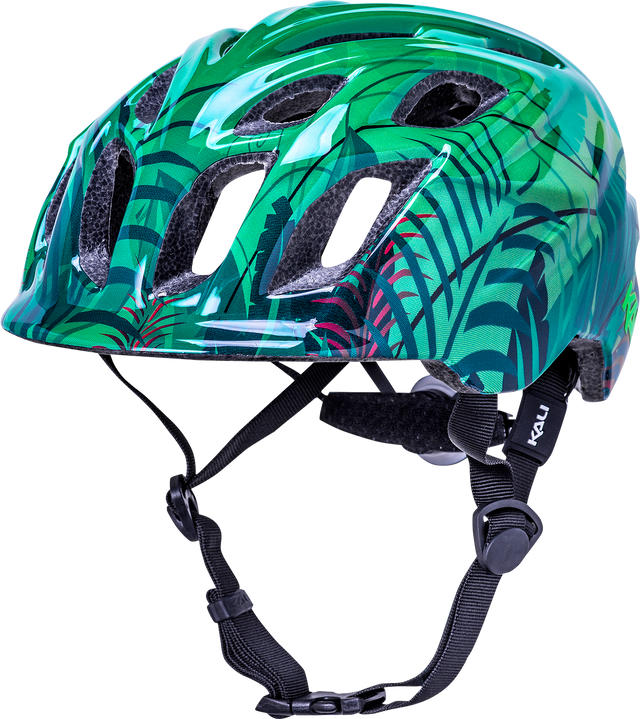 KALI Child Chakra Lighted Helmet - Jungle - Gloss Green - XS 0221022214 - Cycle City Outdoors