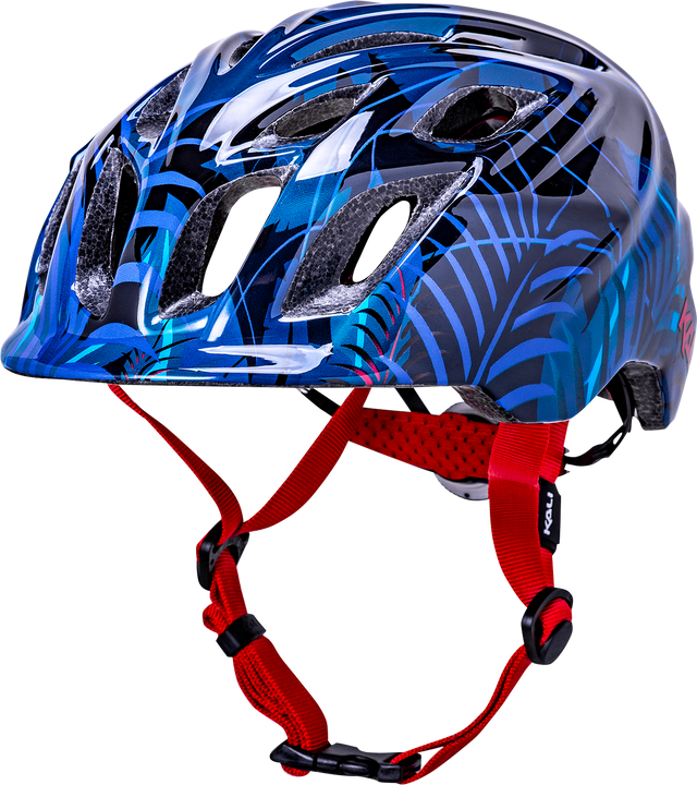 KALI Child Chakra Lighted Helmet - Jungle - Gloss Blue - Small 0221022225 - Cycle City Outdoors