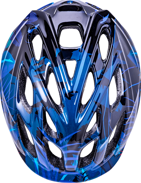 KALI Child Chakra Lighted Helmet - Jungle - Gloss Blue - Small 0221022225 - Cycle City Outdoors