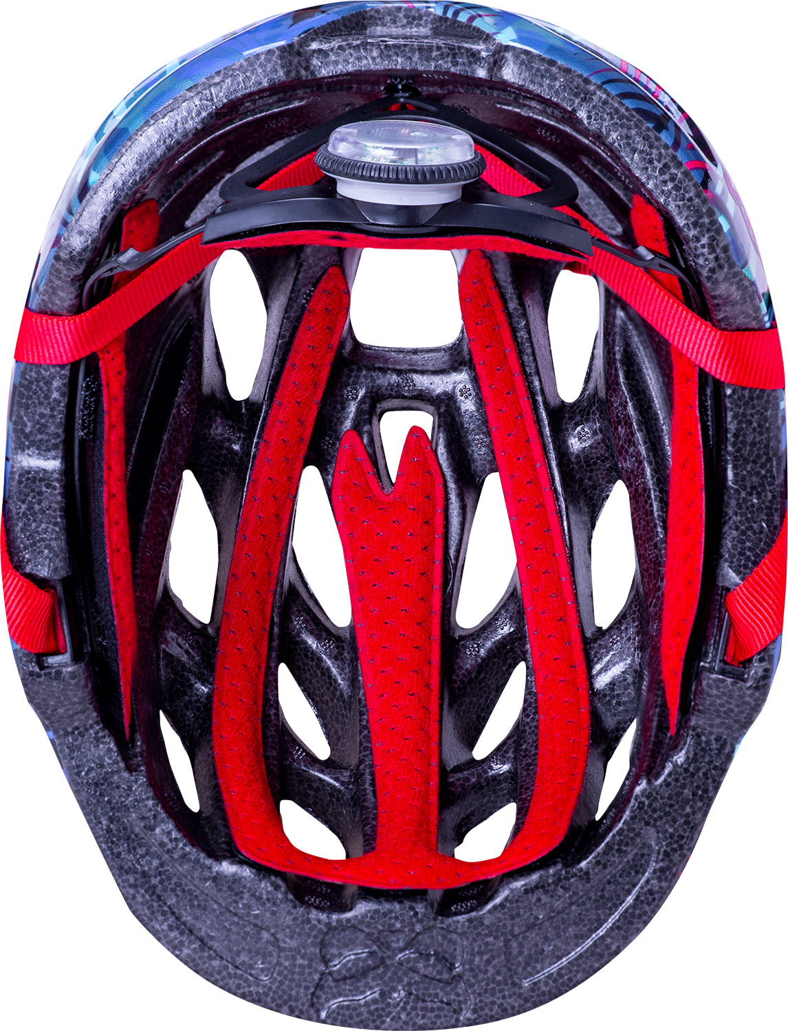 KALI Child Chakra Lighted Helmet - Jungle - Gloss Blue - Small 0221022225 - Cycle City Outdoors