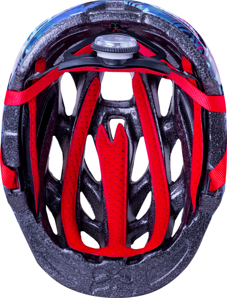 KALI Child Chakra Lighted Helmet - Jungle - Gloss Blue - Small 0221022225 - Cycle City Outdoors