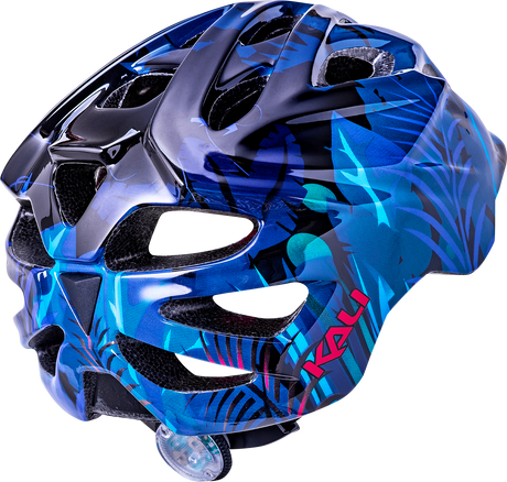 KALI Child Chakra Lighted Helmet - Jungle - Gloss Blue - Small 0221022225 - Cycle City Outdoors