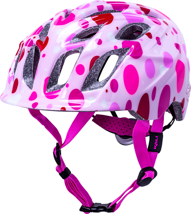 KALI Child Chakra Lighted Helmet - Confetti - Gloss Pink - XS 0221022124 - Cycle City Outdoors