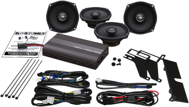 Hogtunes - 4-Speaker/200W Amplifier Kit REV 450U KIT-AA - Cycle City Outdoors