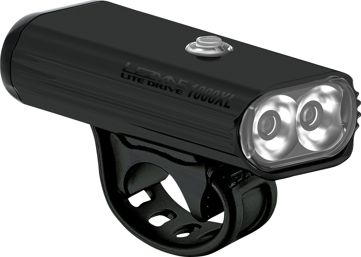 LEZYNE Lite Drive 1000XL Light - LED - 1000 lm - Gloss Black 1LED16V217 - Cycle City Outdoors