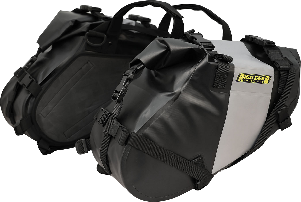 NELSON RIGG Hurricane Dual Sport Saddlebags - Black/Gray SE-4014