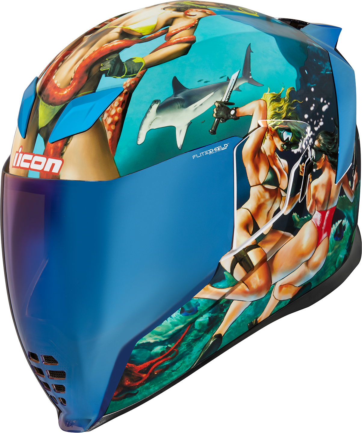 ICON Airflite* Helmet - Pleasuredome4 - Blue - XS 0101-15000