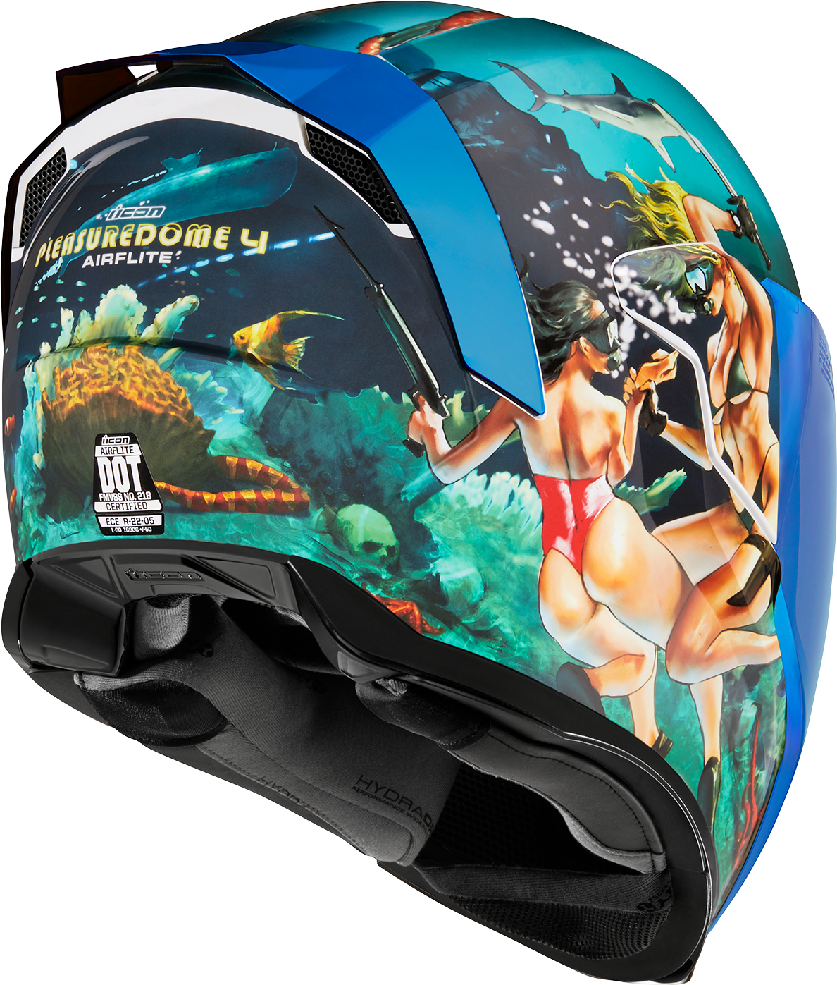 ICON Airflite* Helmet - Pleasuredome4 - Blue - XS 0101-15000