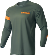 THOR Range Jersey - Army Green/Orange - Medium 2910-7483 - Cycle City Outdoors