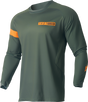 THOR Range Jersey - Army Green/Orange - Medium 2910-7483 - Cycle City Outdoors