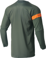 THOR Range Jersey - Army Green/Orange - Medium 2910-7483 - Cycle City Outdoors