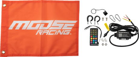 MOOSE RACING 3' Whip Light - RGB - Black - Chase SB-CHSBTR-131PU - Cycle City Outdoors