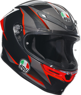 AGV K6 S Helmet - Slashcut - Black/Gray/Red - Large 2118395002014L