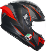 AGV K6 S Helmet - Slashcut - Black/Gray/Red - 2XL 21183950020142X