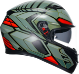 AGV K3 Helmet - Decept - Matte Black/Green/Red - Medium 2118381004010M