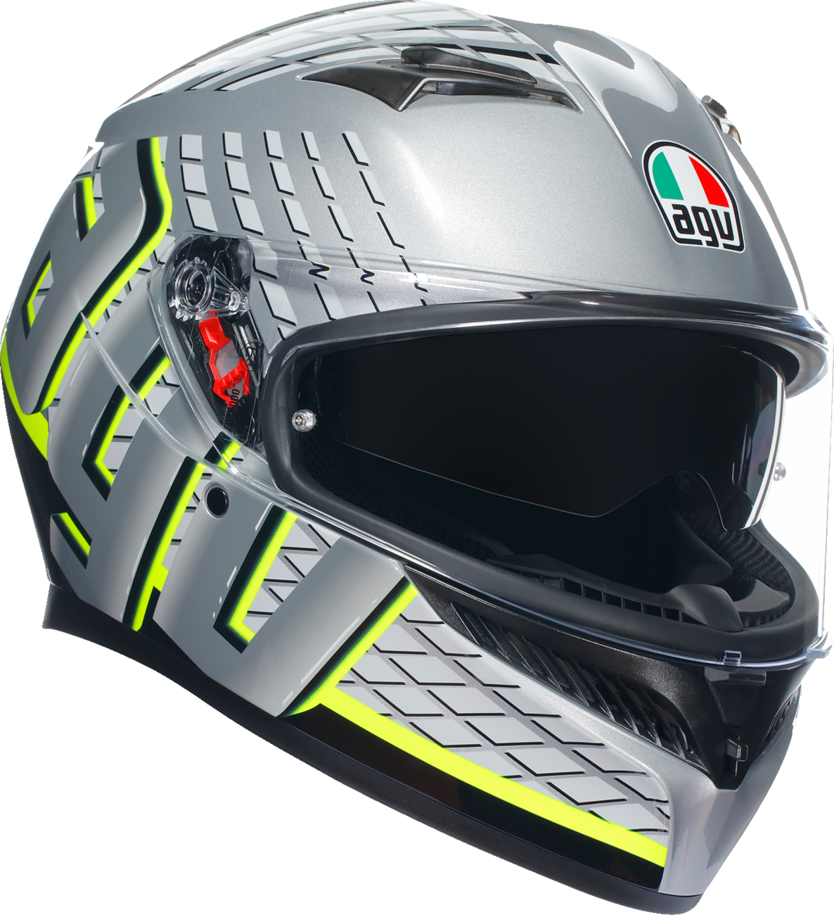 AGV K3 Helmet - Fortify - Gray/Black/Yellow Fluo - Medium 2118381004011M