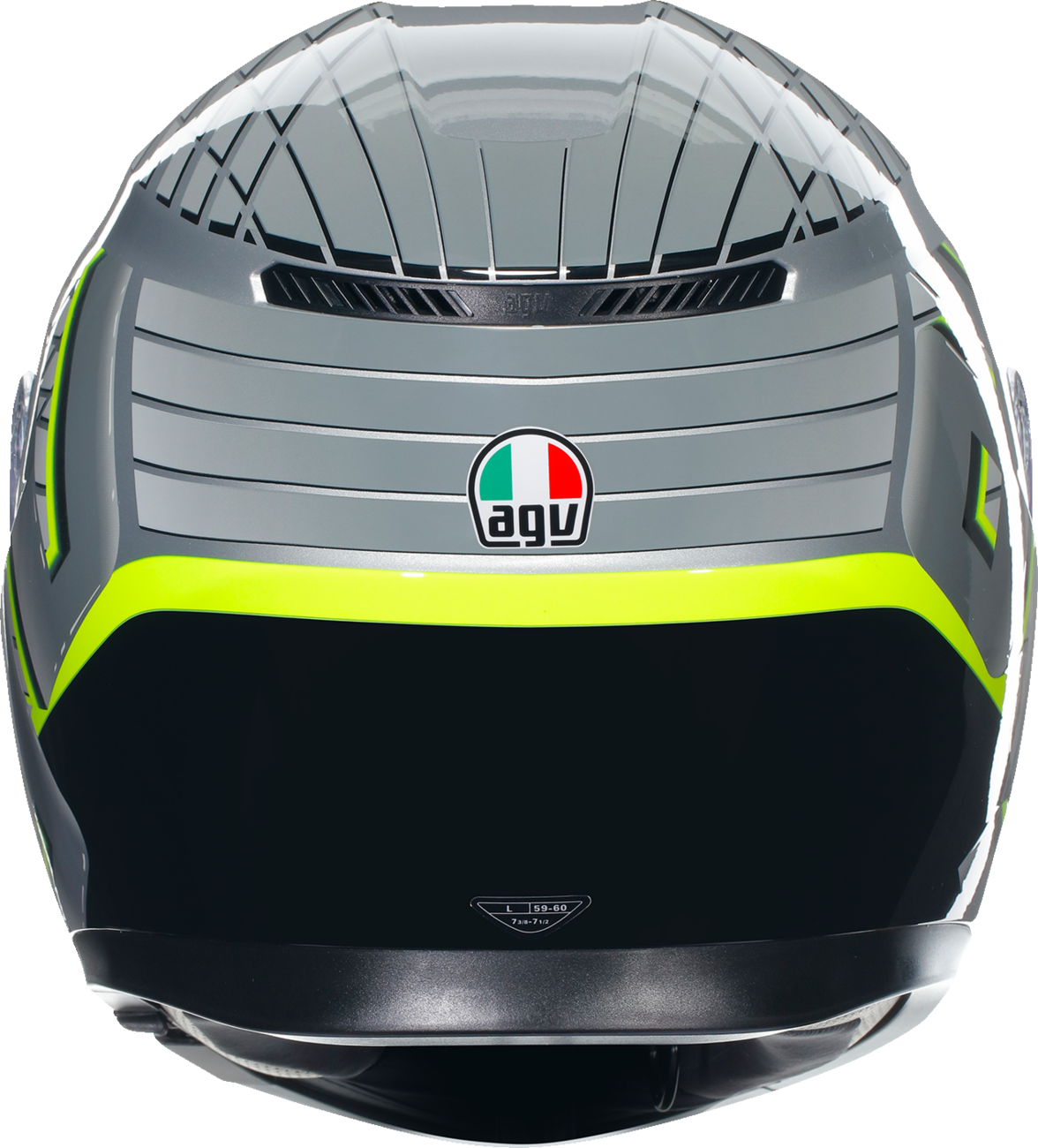 AGV K3 Helmet - Fortify - Gray/Black/Yellow Fluo - Small 2118381004011S