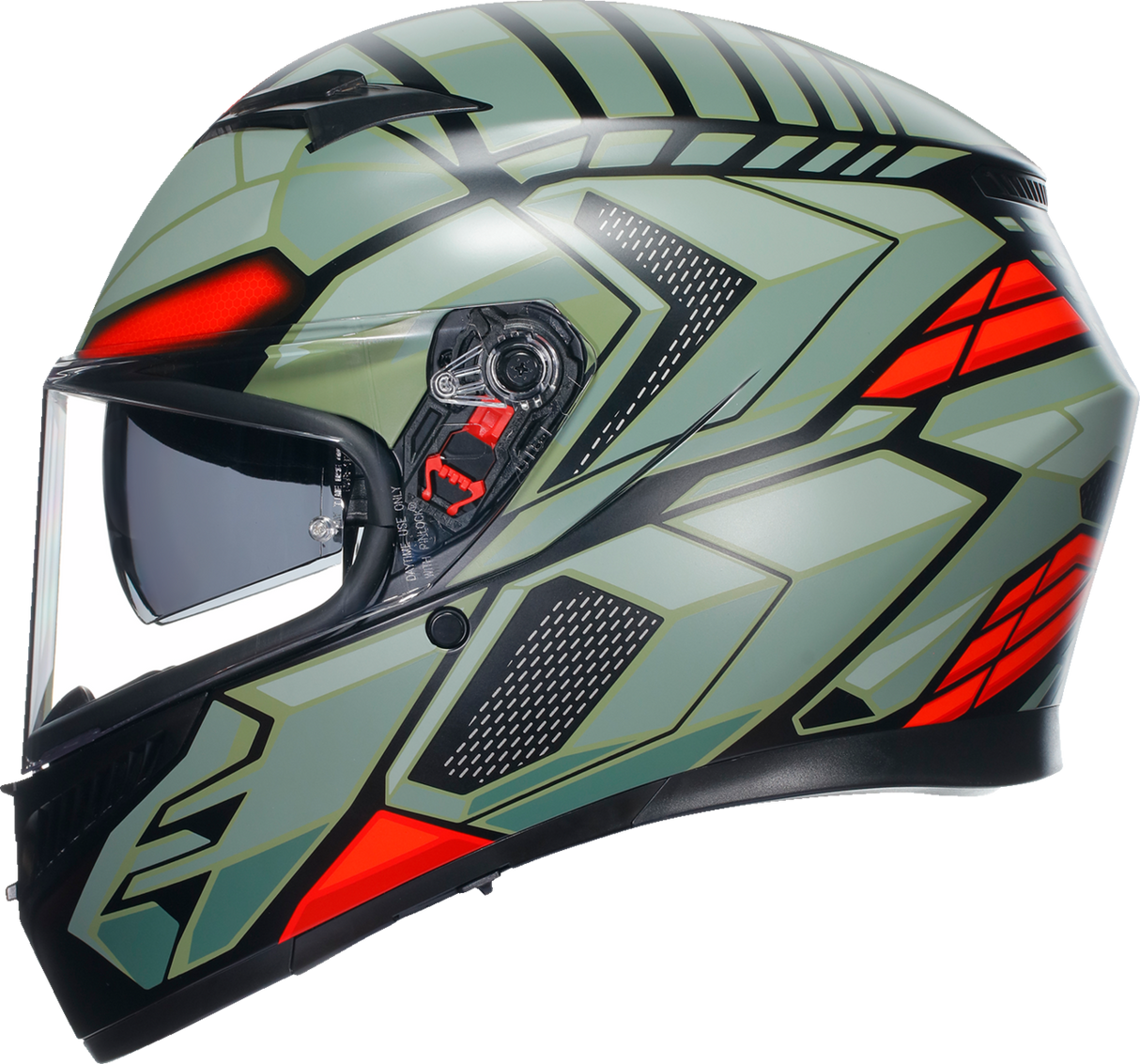 AGV K3 Helmet - Decept - Matte Black/Green/Red - Medium 2118381004010M