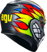 AGV K3 Helmet - Birdy 2.0 - Gray/Yellow/Red - 2XL 21183810040122X