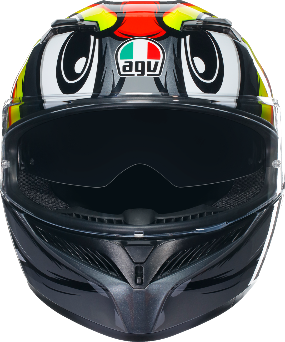 AGV K3 Helmet - Birdy 2.0 - Gray/Yellow/Red - Small 2118381004012S