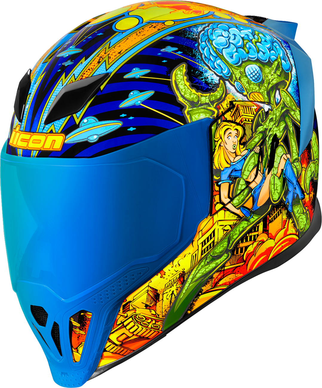 ICON Airflite* Helmet - Bugoid Blitz - Blue - Small 0101-15547