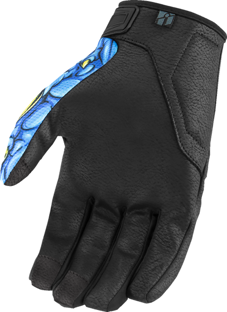 ICON Hooligan* Kryola Kreep Gloves - Blue - Small 3301-4722