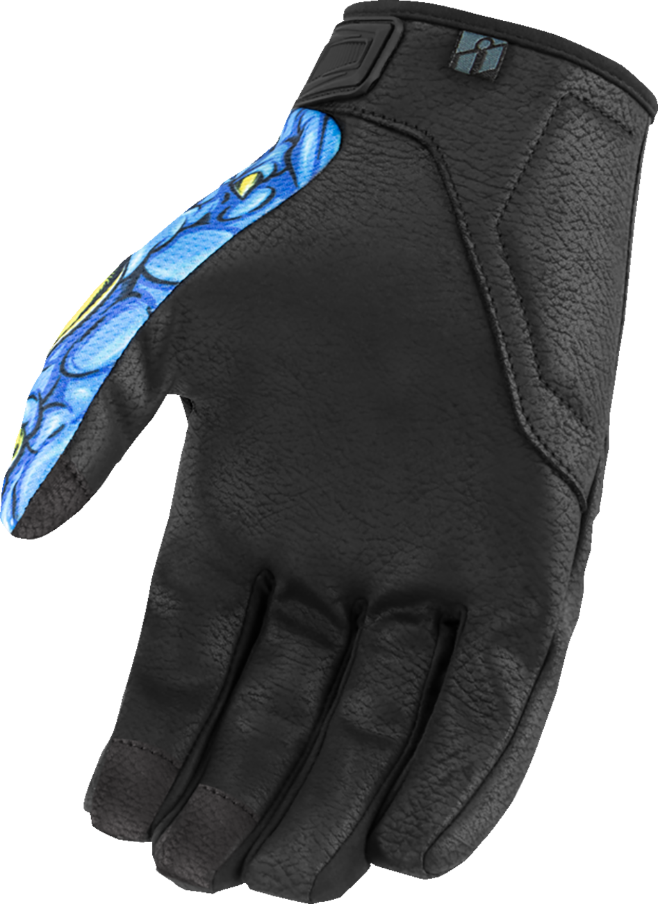 ICON Hooligan* Kryola Kreep Gloves - Blue - XL 3301-4725