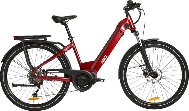 IGO ELECTRIC BIKES Discovery Rosemont LS E-Bike - Burgundy - Step Through 100-212-000 - Cycle City Outdoors