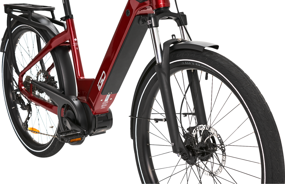 IGO ELECTRIC BIKES Discovery Rosemont LS E-Bike - Burgundy - Step Through 100-212-000 - Cycle City Outdoors