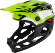 KALI Child Maya Full Face Helmet - Race - Gloss Lime/White/Black - OS 0221923322 - Cycle City Outdoors