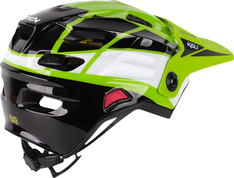 KALI Child Maya Full Face Helmet - Race - Gloss Lime/White/Black - OS 0221923322 - Cycle City Outdoors