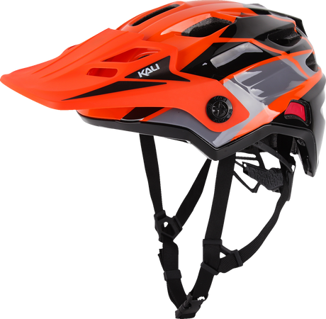 KALI Child Maya Full Face Helmet - Race - Gloss Orange/Gray/Black - OS 0221923312 - Cycle City Outdoors