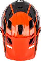 KALI Child Maya Full Face Helmet - Race - Gloss Orange/Gray/Black - OS 0221923312 - Cycle City Outdoors