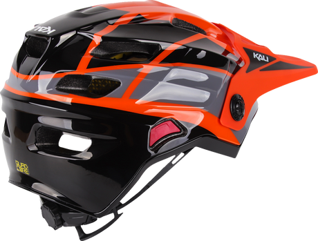 KALI Child Maya Full Face Helmet - Race - Gloss Orange/Gray/Black - OS 0221923312 - Cycle City Outdoors