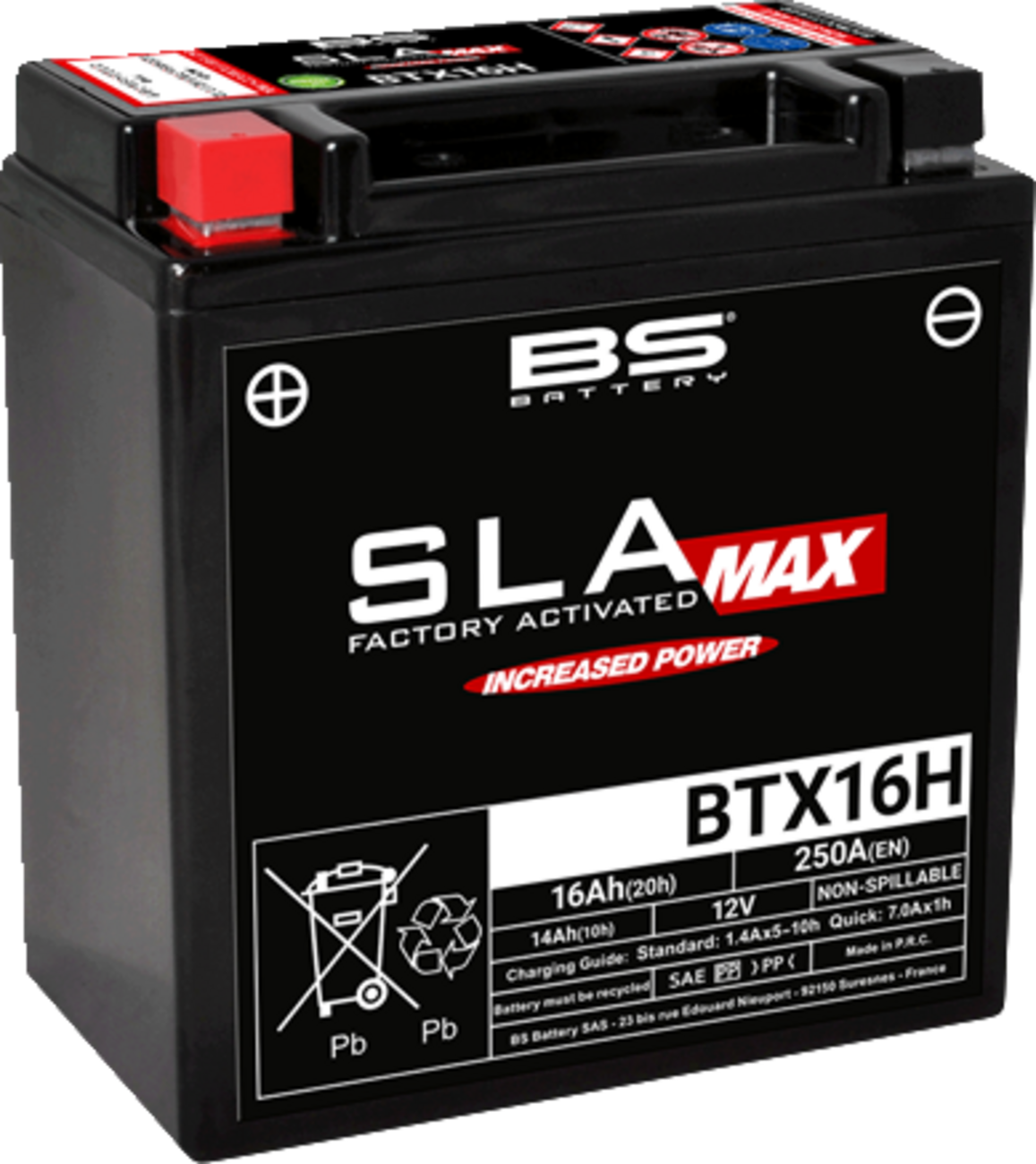 BS BATTERY Battery - BTX16H (YTX) 300896