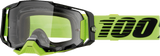 100% Armega Goggle - Neon Yellow - Clear 50004-00032